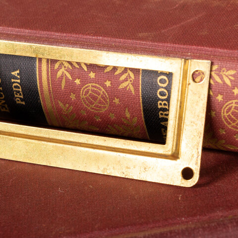 #15051 Brass Card Catalog Card Holder image 2