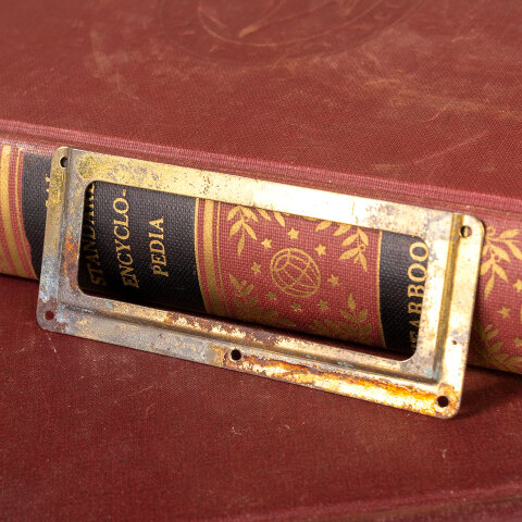 #15051 Brass Card Catalog Card Holder image 3