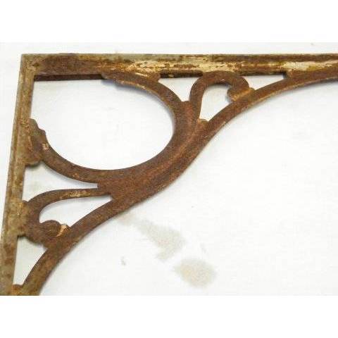 #15124 Antique Cast Iron Marble Top Sink Brackets image 3
