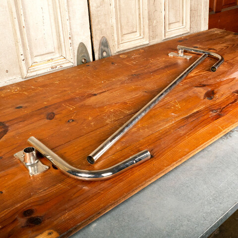 #15341 Chrome Shower Curtain / Drapery Rod image 6