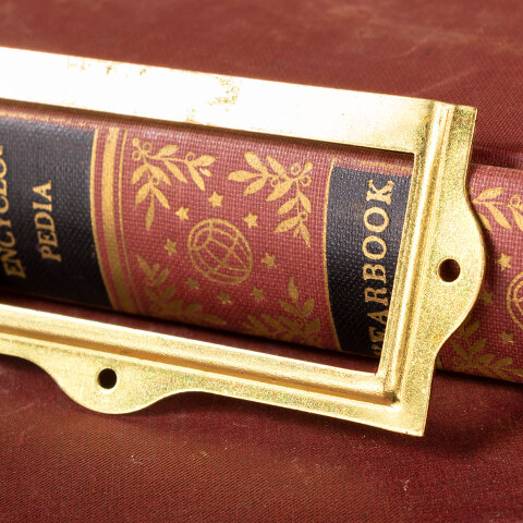 #15421 Brass Card Catalog Label Holder image 3