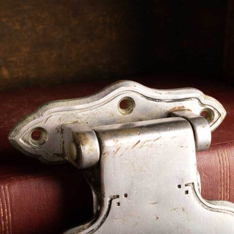 #15510 Antique Nickel Ice Box Door Hinge Hardware image 5