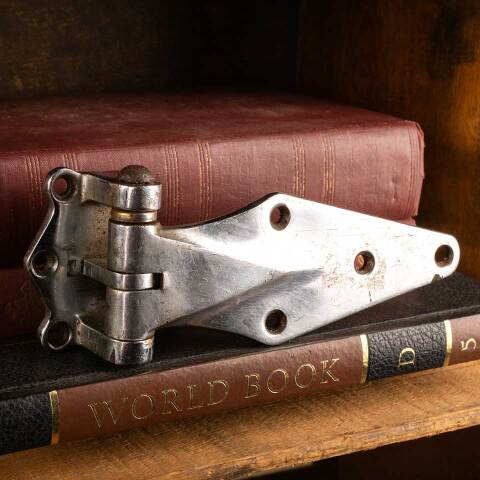 #15831 Chrome Ice Box Door Hinge Hardware image 2