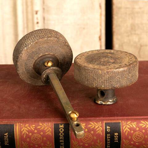 #15842 Antique Hemacite Doorknobs Door Hardware image 6