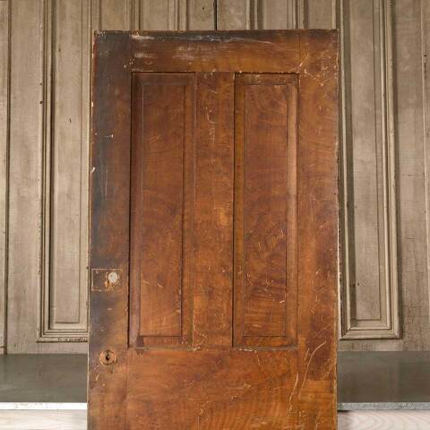 #15921 30x79 Salvaged Antique 4 Panel Interior Door image 2
