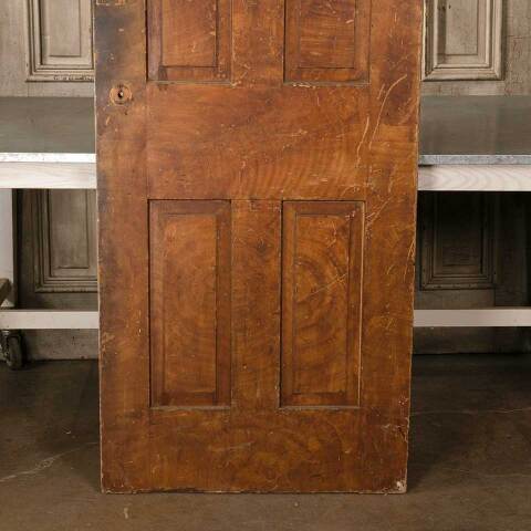 #15921 30x79 Salvaged Antique 4 Panel Interior Door image 3