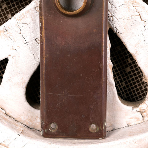 #16476 Antique Bronze Doorknob Backplate image 3