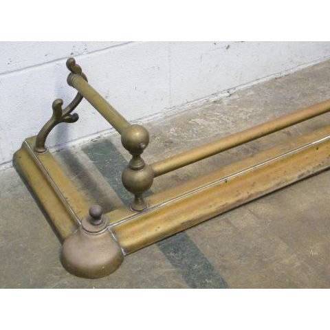 #16591 Antique Brass Fireplace Fender image 2