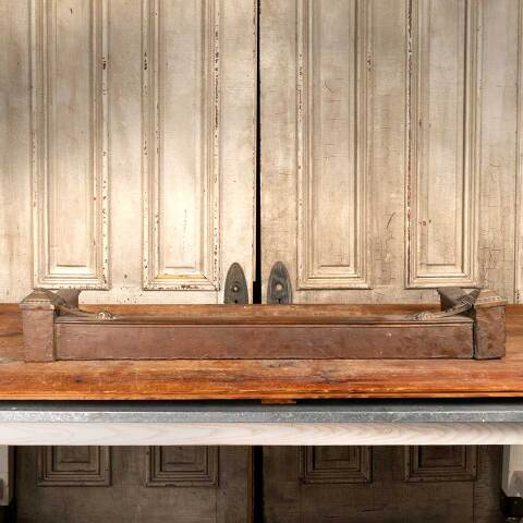 #16626 Antique Copper Wrapped Fireplace Fender image 2