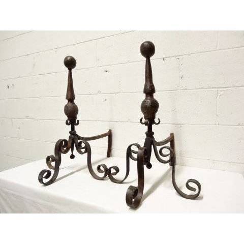 #17379 JAN BARBOGLIO Fireplace Andirons image 2