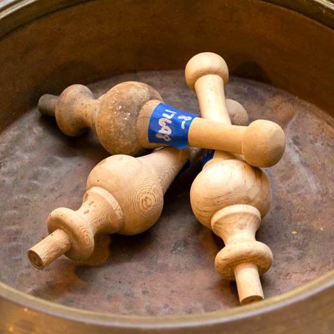 #17698 Turned Wood Finial image 5