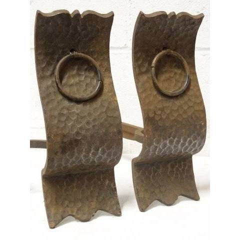 #17971 Arts & Crafts Fireplace Andirons image 2