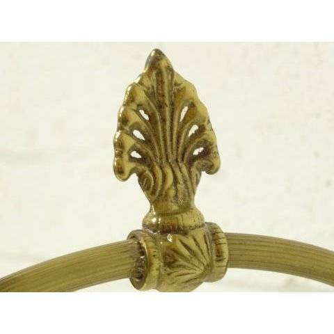 #18515 Brass Sconce & Glass Shade image 3