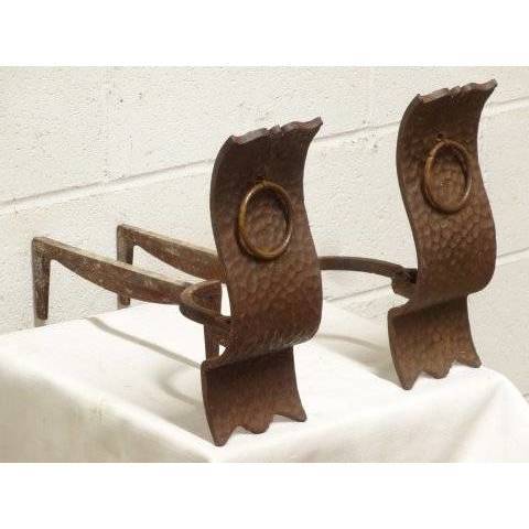 #18788 Arts & Crafts Fireplace Andirons image 3