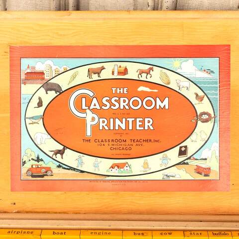 #18830 Vintage Classroom Printing Stamp Kit image 2