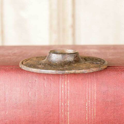 #18911 Antique Ornate Cast Iron Doorknob Rosette image 4