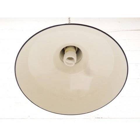 #19454 Antique Porcelain Enameled Industrial Light image 3