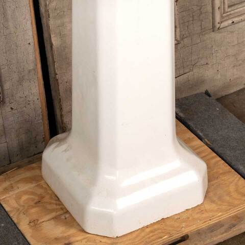 #19573 Salvaged Antique Cast Iron Pedestal Sink image 3