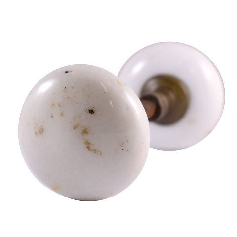#21099 White Porcelain Doorknobs image 2