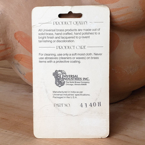 #21339 Brass House Number 0 image 2