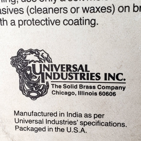 #21339 Brass House Number 0 image 3