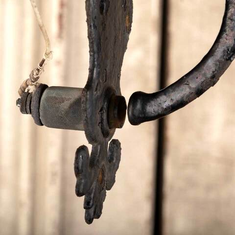 #21385 Salvaged Antique Tudor Door Bell Pull Handle image 8