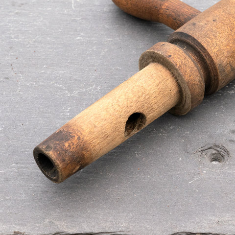 #22201 Antique Wood Barrel Bung Tap image 2