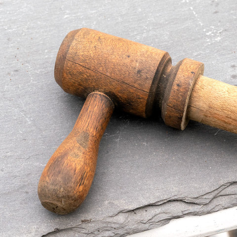 #22201 Antique Wood Barrel Bung Tap image 4