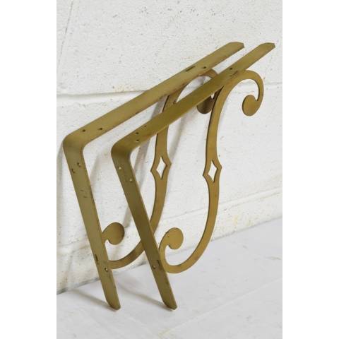 #22484 Salvaged Metal Shelf Brackets image 2