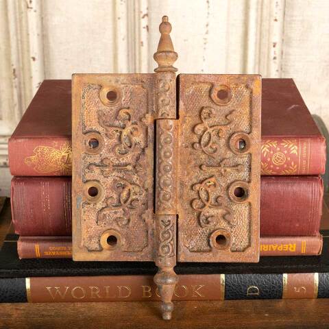 #22548 5" Antique Cast Iron Door Hinge Hardware image 3