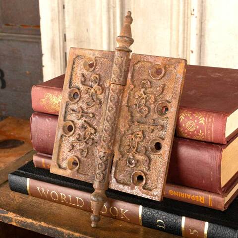 #22548 5" Antique Cast Iron Door Hinge Hardware image 2