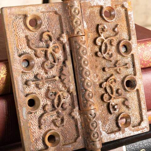 #22548 5" Antique Cast Iron Door Hinge Hardware image 4