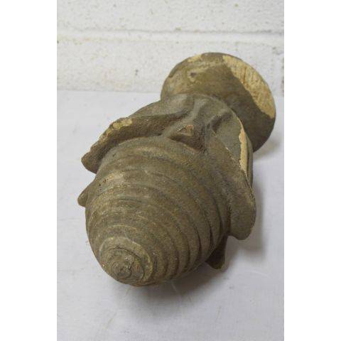 #23406 Salvaged Large Antique Turned Wood Finial image 5