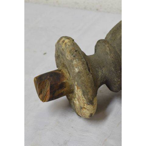 #23406 Salvaged Large Antique Turned Wood Finial image 6