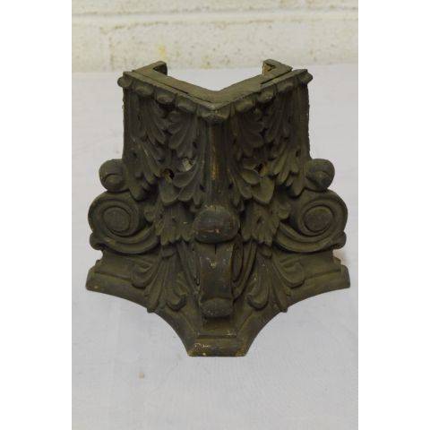 #23419 Antique Ornate Cast Brass Building Ornament image 5