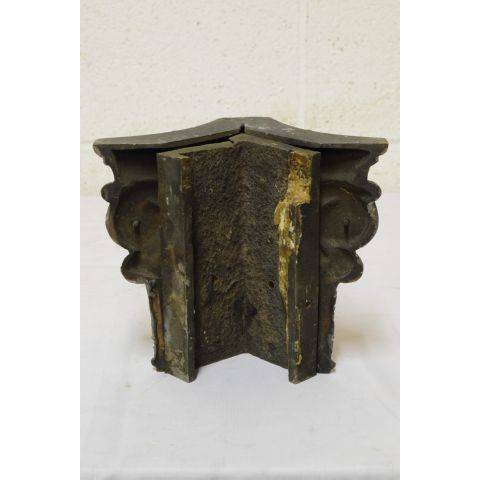 #23419 Antique Ornate Cast Brass Building Ornament image 6