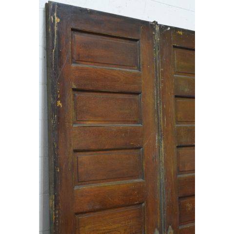 #23795 62x90 Salvaged Oak Pocket Doors image 2