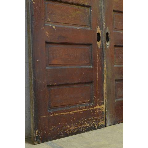 #23795 62x90 Salvaged Oak Pocket Doors image 5