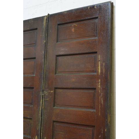 #23795 62x90 Salvaged Oak Pocket Doors image 6