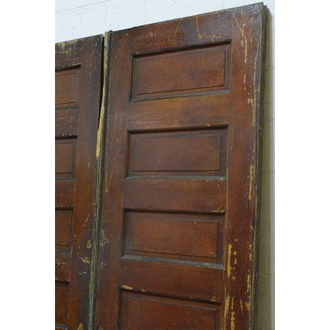 #23796 62x90 Salvaged Oak Pocket Doors image 3