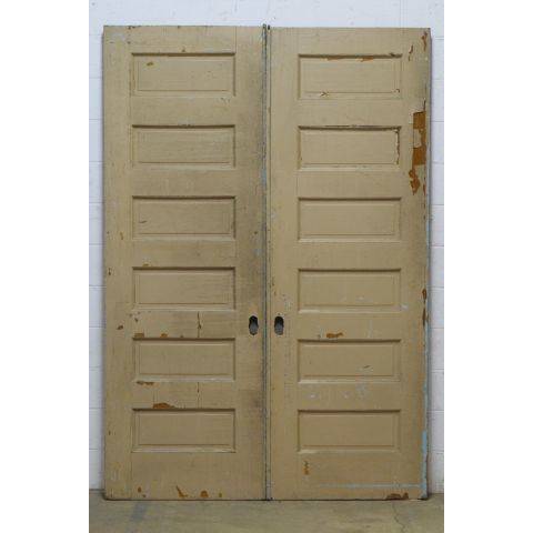 #23796 62x90 Salvaged Oak Pocket Doors image 4