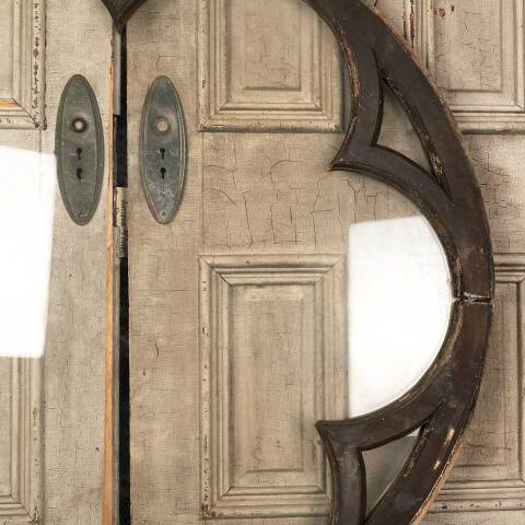 #23980 Antique Large Round Gothic Rosette Window image 4