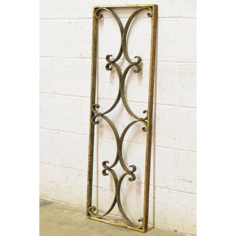 #23984 Salvaged Antique Wrought Iron Panel image 2
