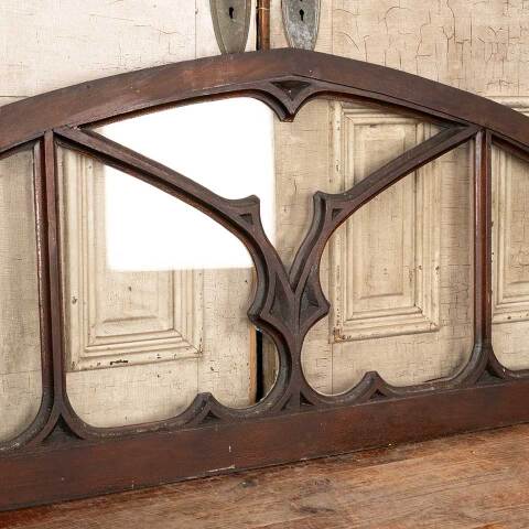 #24217 Salvaged Antique Oak Gothic Church Window image 2