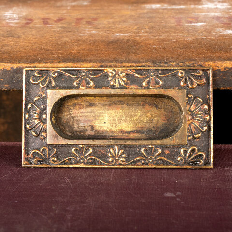 #24258 Antique Brass Corbin Window Sash Lift image 2