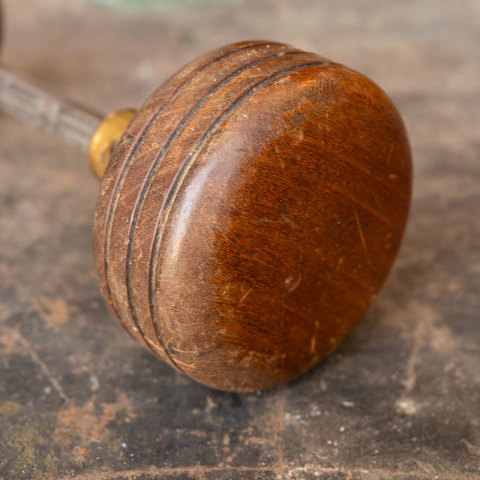 #24263 Antique Turned Wood Doorknobs image 2