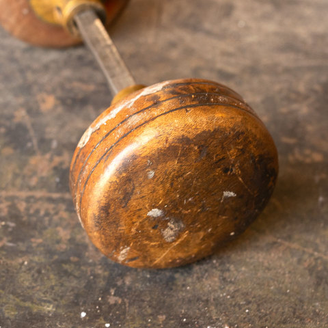 #24263 Antique Turned Wood Doorknobs image 6