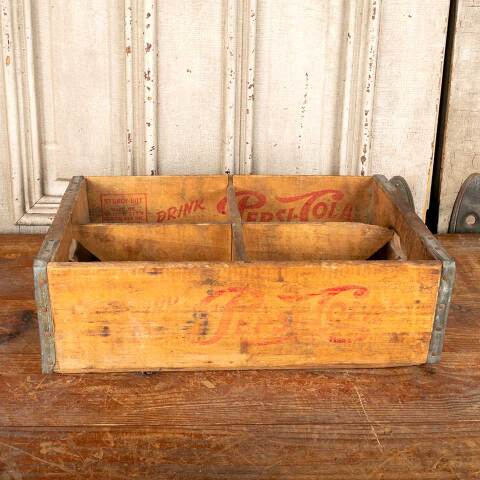 #25112 Antique PEPSI-COLA Wood Bottle Crate image 4