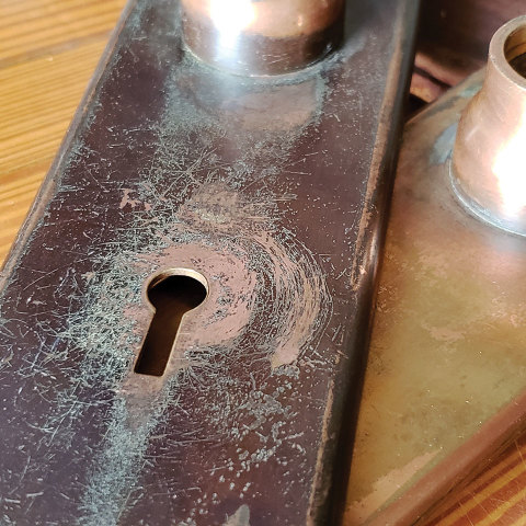 #25703 Antique Yale & Towne Backplates image 4