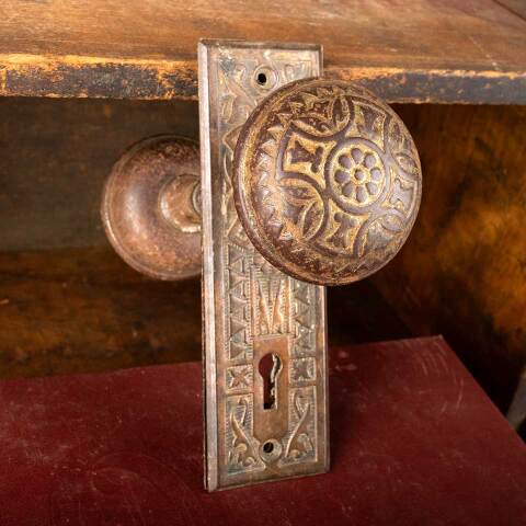 #26152 Antique Sargent Victorian Doorknob Hardware image 2